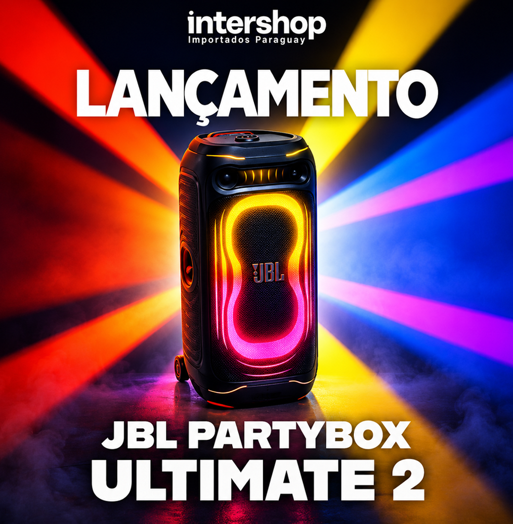 JBL PartyBox Ultimate 2 no Paraguai: novo lançamento já chegou na Intershop!