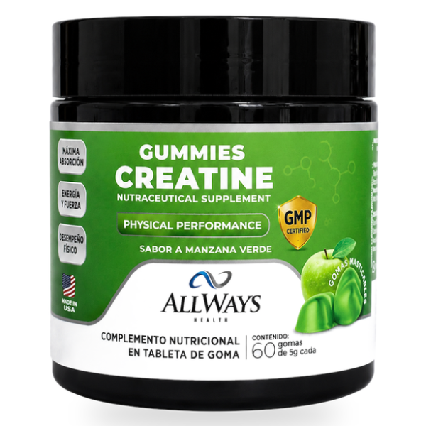 Allways Sup Creatina Gummies Manzana 60GOMAS 5GR
